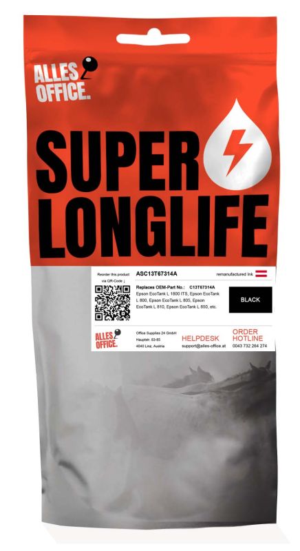 Superlonglife Epson C13T67314A / T6731 Ink černý