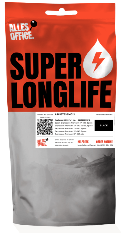 Superlonglife Epson C13T33514012 / 33XL / C13T33514010 Ink černý