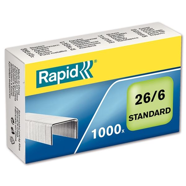 Drátky Rapid Standard, 26/6, 1000 ks