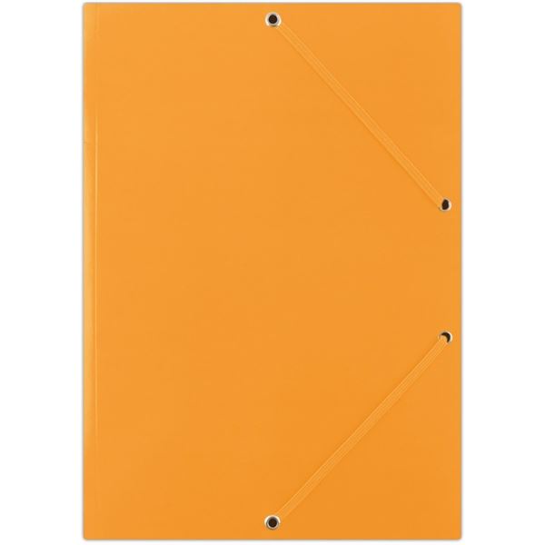 Karton.desky chlopně gumička Donau - A4, oranžové