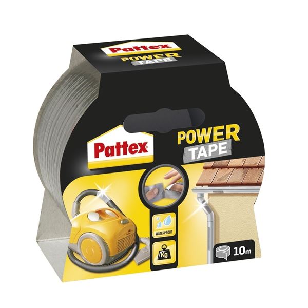 Pevná lepicí páska Pattex Power, stříbrná