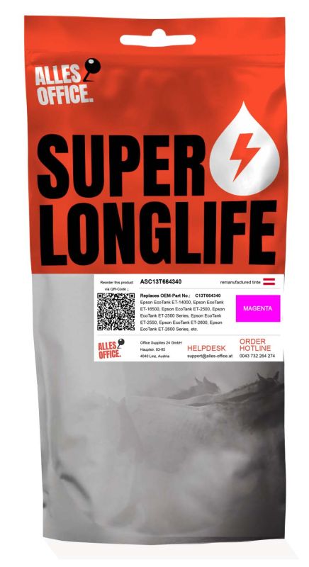 Superlonglife Epson C13T664340 / 664 Ink purpurová