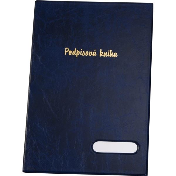 Podpisová kniha Xepter - A4, 14 listů, modrá