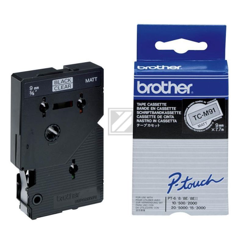 Brother Laminiertes Schriftband 9mm