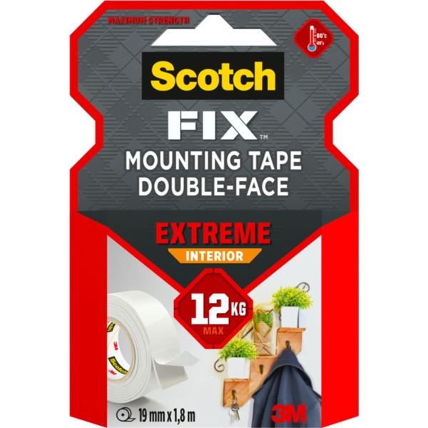 Scotch® Supersilná montážní páska, 19 mm x 1,8 m