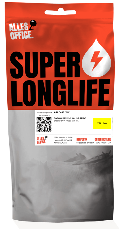 Superlonglife Brother LC-421XLY Ink žluť